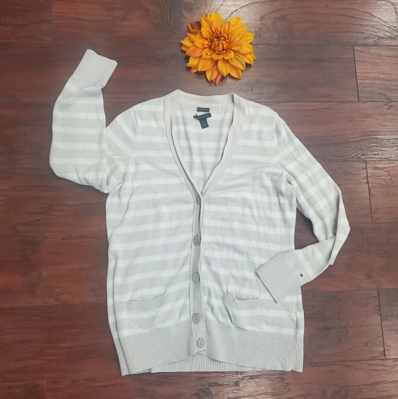 TOMMY HILFIGER BUTTON CARDIGAN - Picture 2 of 9